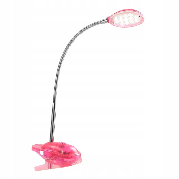 Lampa de birou LED GLOBO ET 58172K, roz, 32cm, metal si plastic, 12 surse de lumina