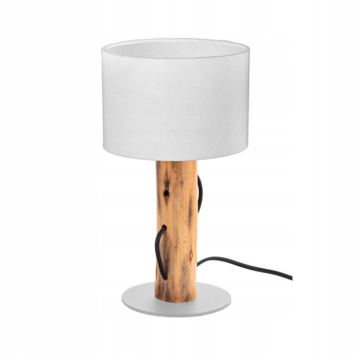 Lampa de masă Globo Lighting NORIN, alb, lemn, 32x18cm