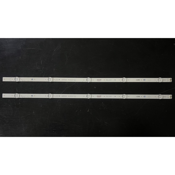 Set barete LED PROIT pentru televizor LG 32", 2 barete x 5 LED-uri, 615mm, 3V