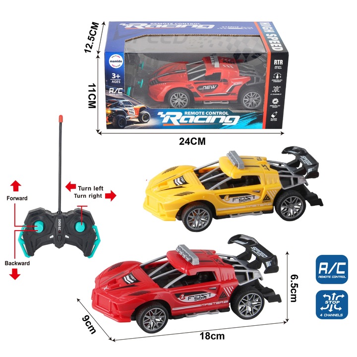 Mamido Távirányítós sportautó, piros, Racing MT1375