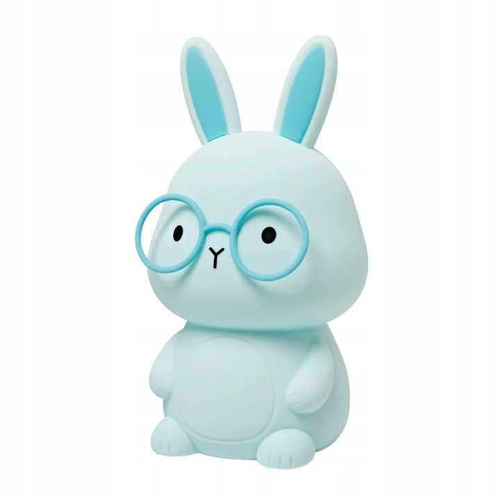 Lampa de veghe LED Goldlux, model FLOREK, silicon, RGB, reincarcabila USB, lumina alba calda, 10 moduri de iluminare