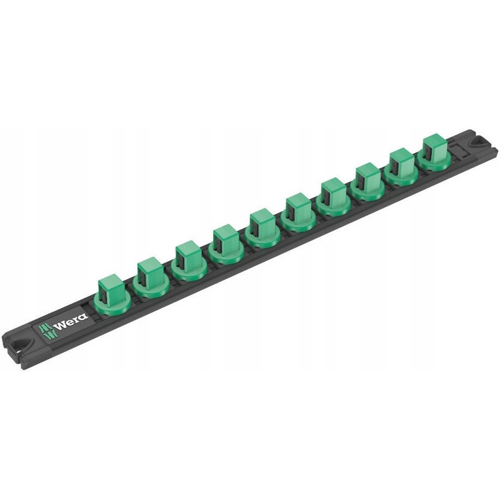 Suport magnetic Wera pentru 10 chei tubulare 1/2", 30x370mm