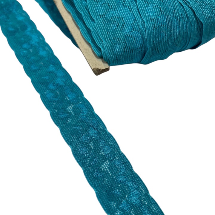 Dantela elastica, bleu, 25mm, 10metri liniari