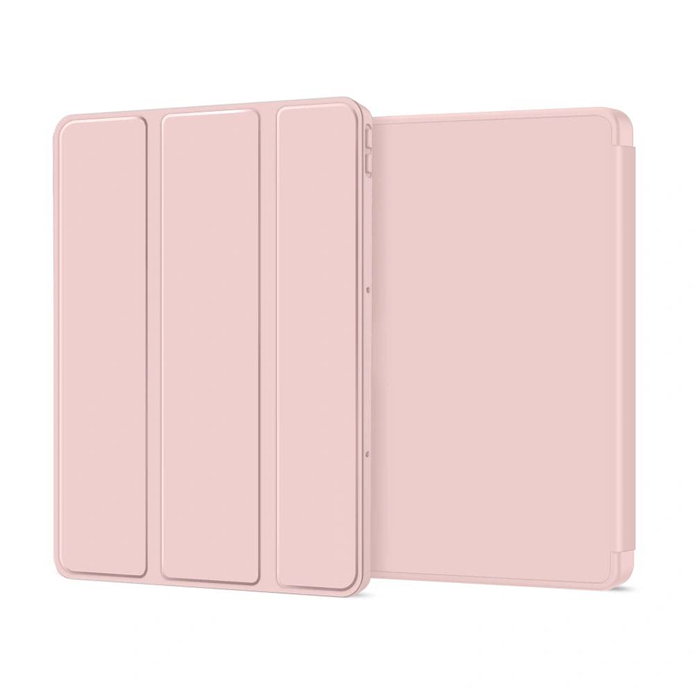 Husa pentru Lenovo Idea Tab Plus 12.1 SoftShell Slim & Light cu functie wake-up/sleep si compartiment pentru stylus, tip stand - roz