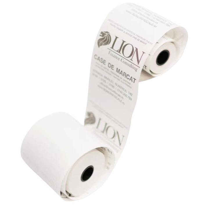 Set 10 Role Hartie Termica pentru Casa de Marcat LION, 57mm x 15m, Transfer Termic Rapid