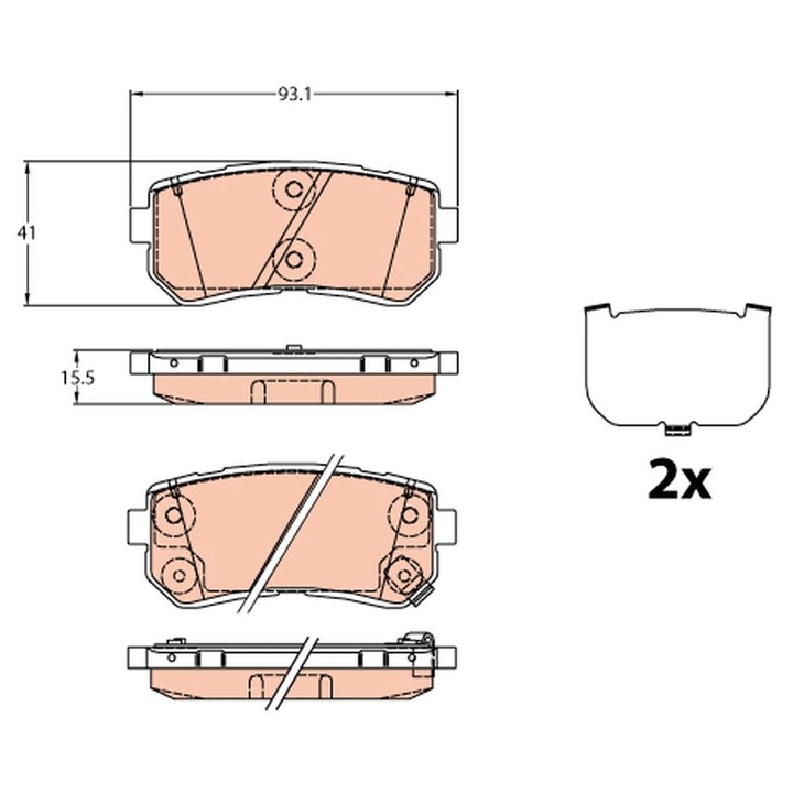 Fékbetét készlet, Tárcsafék Gdb3636 Hyundai Tucson Kia Sportage 4