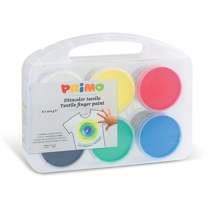 Vopsea pentru textile Morocolor Primo, 100 g, 6 culori/set