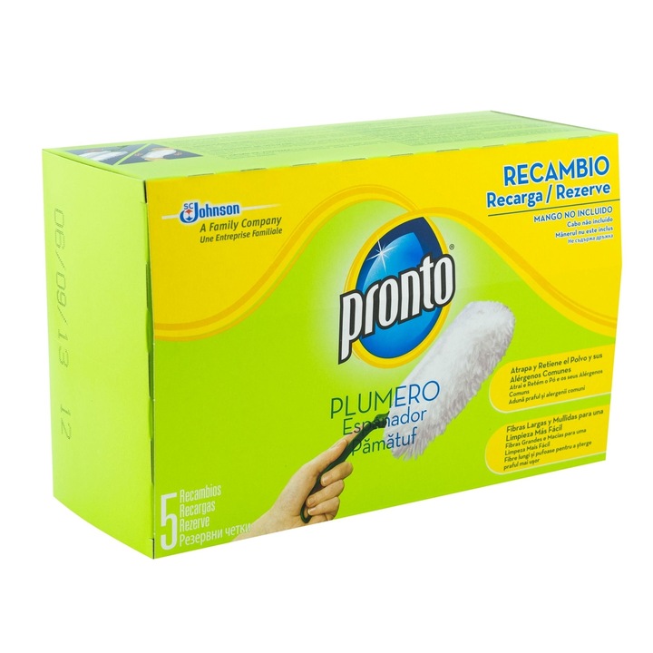 Set rezervă pamatuf antipraf Pronto, 5 bucăți, textil, curățare eficientă