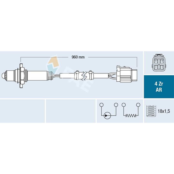 Sonda Lambda 75631 Subaru Forester/Impreza
