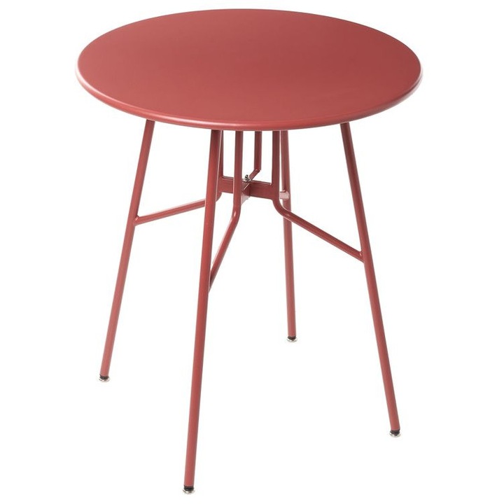Masa de gradina Taltal 64 cm 64 cm Metal Rosu