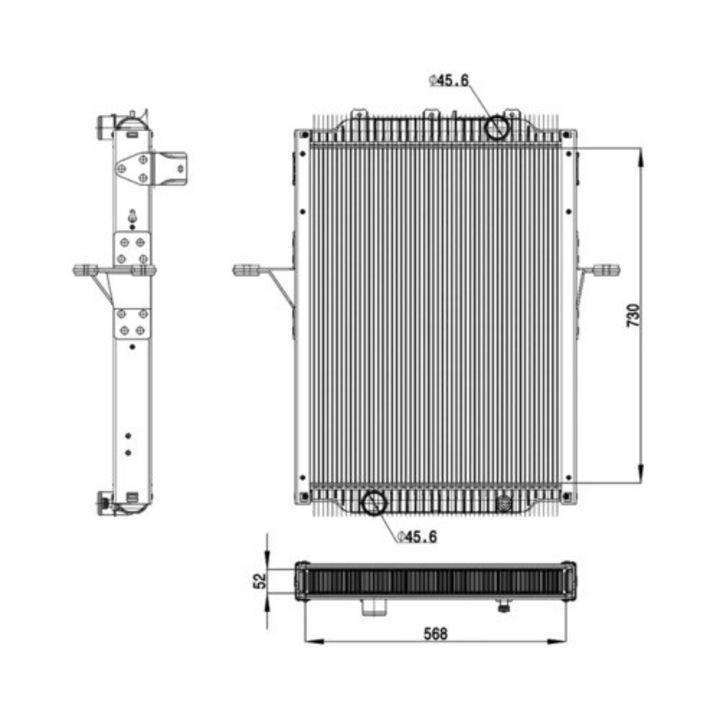 Hűtőradiátor, motorköri hűtés Cr2098000P Renault Trucks D Volvo Fl 3