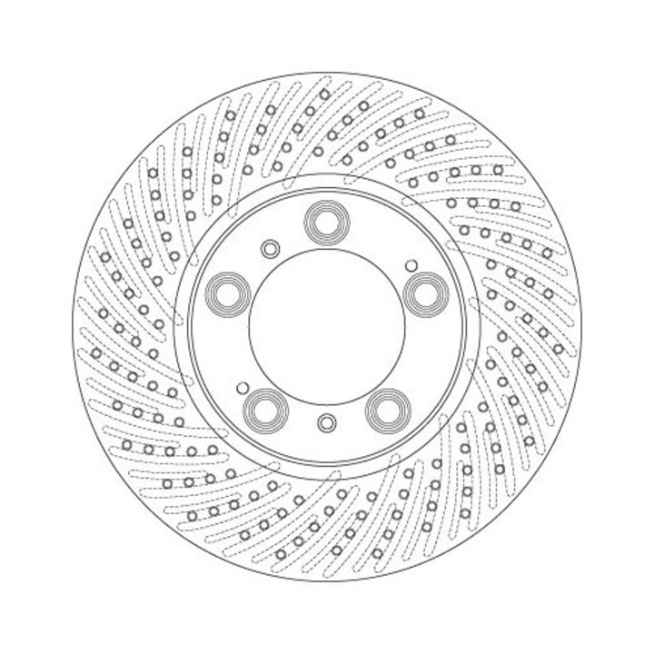 Tárcsafék Df6212S Porsche 911/Boxster/Cayman