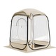 Прозрачна спортна палатка, 1 човек, бежова с прозрачни панели, размери 1,27x1,27м, водоустойчива