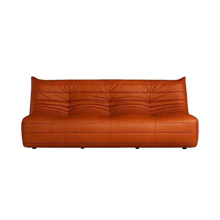 Canapea 3 locuri, Atelier Del Sofa, rosie, 210x100x80cm, structura din spuma fixa