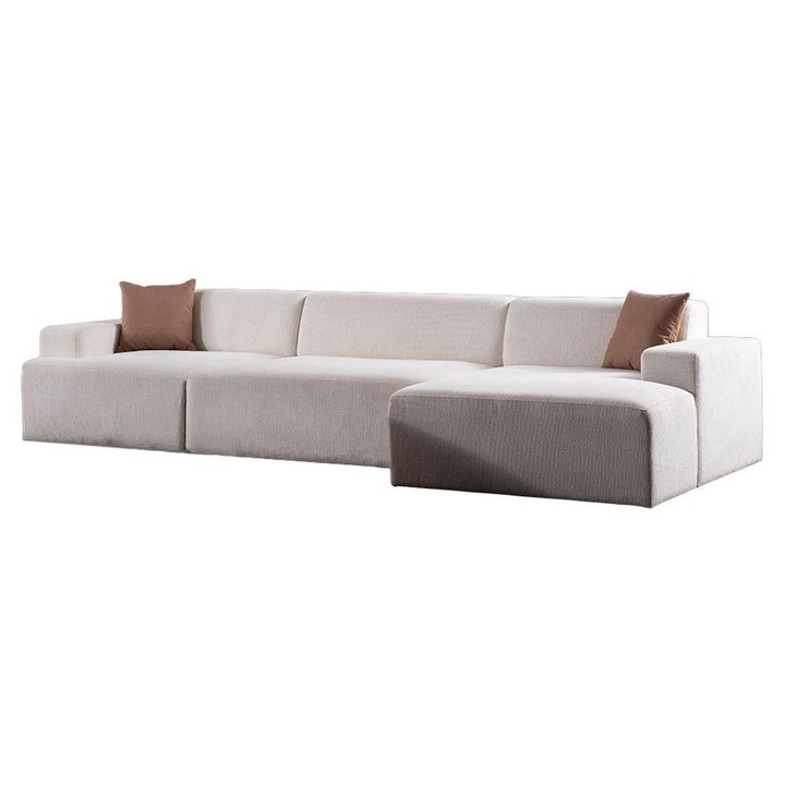 Canapea coltar Atelier Del Sofa, alb, 360x145cm, 100cm, 75cm