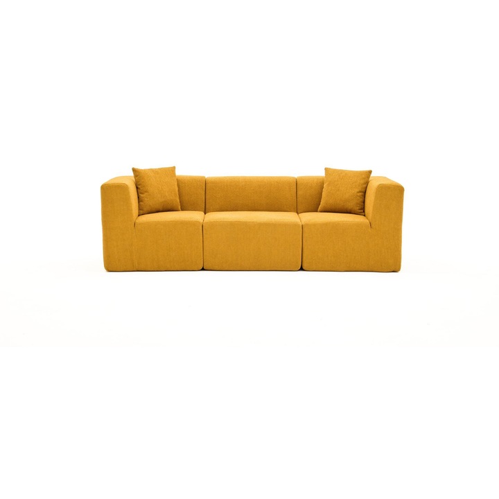 Canapea 3 locuri, Atelier Del Sofa, portocalie, 245x85x70cm