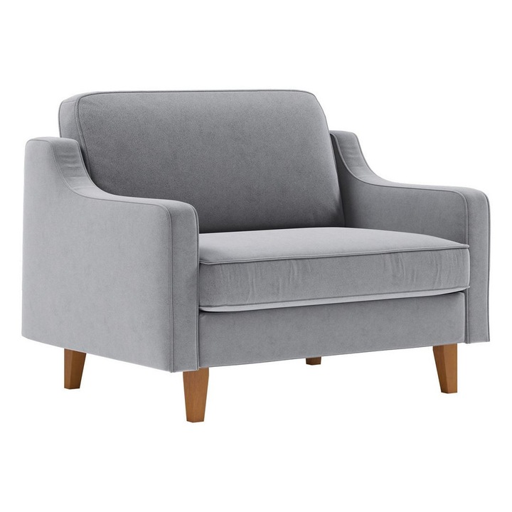 Fotel, Atelier Del Sofa, szürke, 115x84x87cm, hordozható párnákkal, teherbírás 110 kg