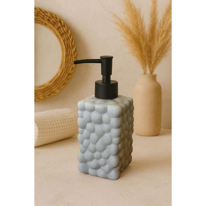 Hermia Concept szappanadagoló, szürke, kerámia, 6x6x17cm