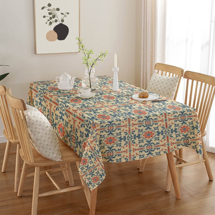 Fata de masa Hermia Concept, multicolor, 140x180cm, 50% bumbac / 50% poliester