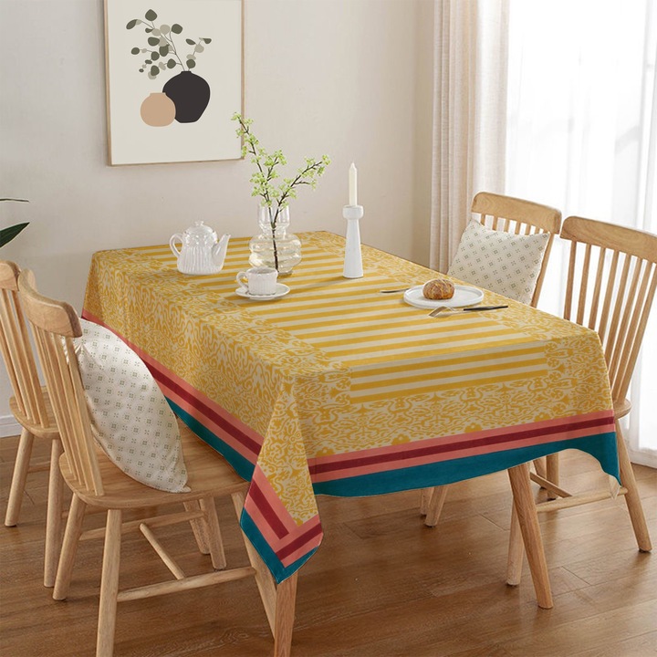 Fata de masa Hermia Concept, 50% bumbac, 50% poliester, 140x180cm, multicolor