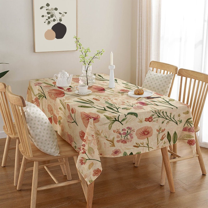 Fata de masa Hermia Concept, 50% bumbac, 50% poliester, 140x180cm, multicolor