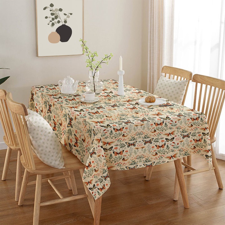 Fata de masa Hermia Concept, 140x180cm, multicolor, 50% bumbac, 50% poliester