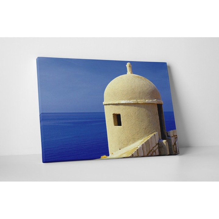 Zid pe malul marii - Tablou Canvas - 60x80 cm