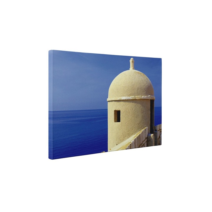 Zid pe malul marii - Tablou Canvas - 60x80 cm