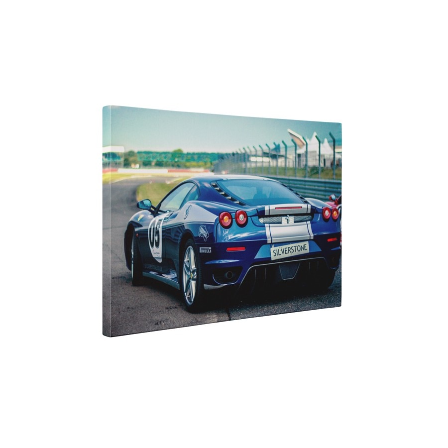 Ferrari de cursa - Tablou Canvas - 60x75 cm