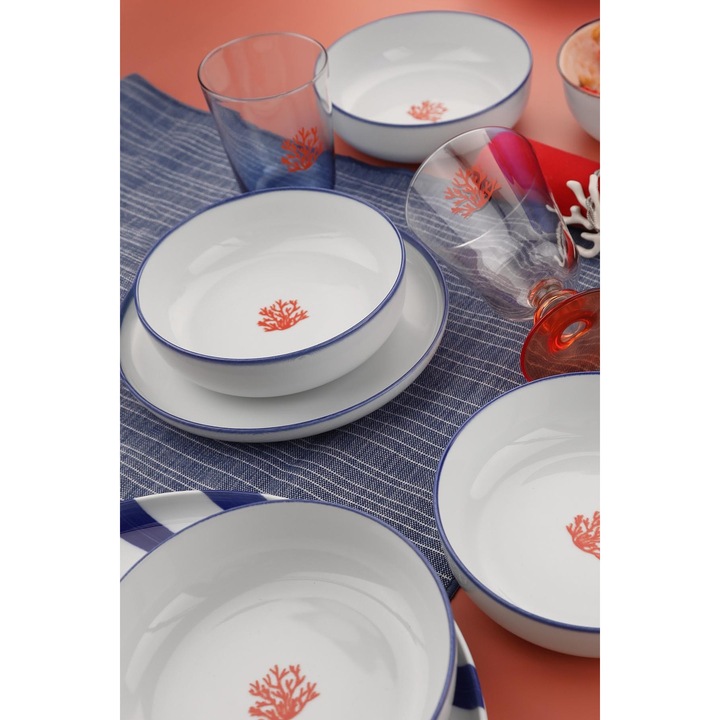 Porcelán tálkészlet (4 darab), Hermia Concept, 15x15cm, többszínű