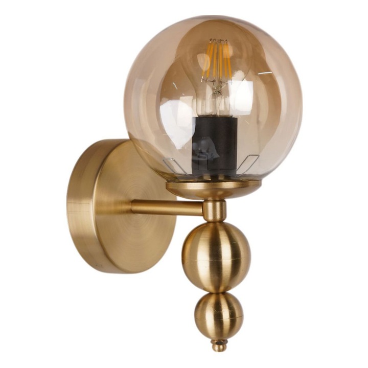 Aplica Opviq, model Honey si Gold, dimensiuni O15x30cm, 1xE27, 40W, auriu