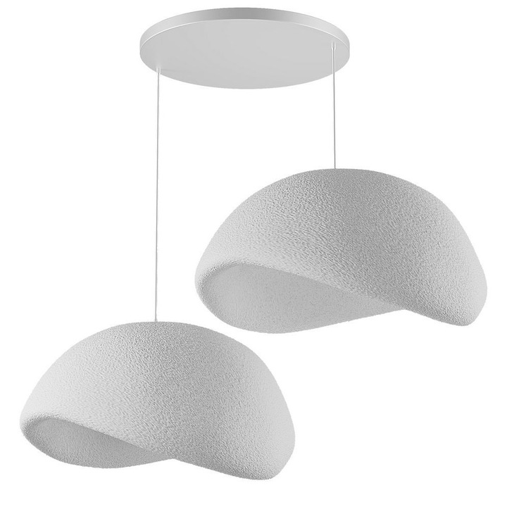 Lustra Opviq, model 4B, alb, 50x37x28cm, inaltime ajustabila 31-120cm