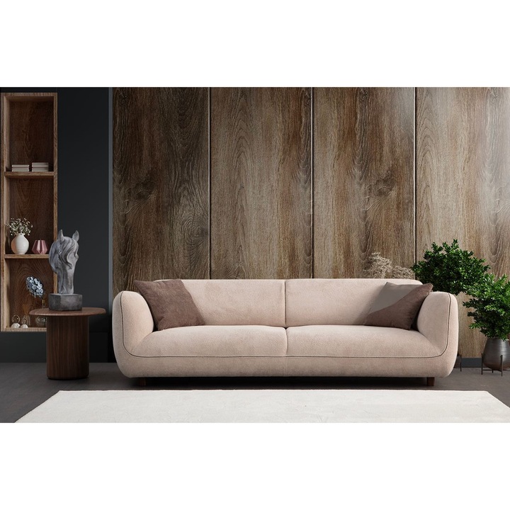 Canapea cu 4 locuri, Atelier Del Sofa, crem, 260x90x75cm