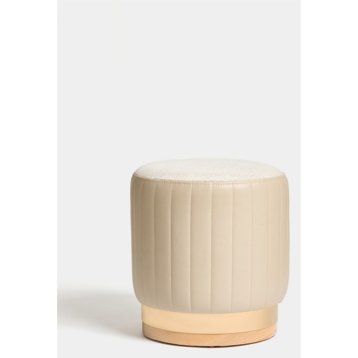 Taburet, Atelier Del Sofa, bej, 40x43x40cm