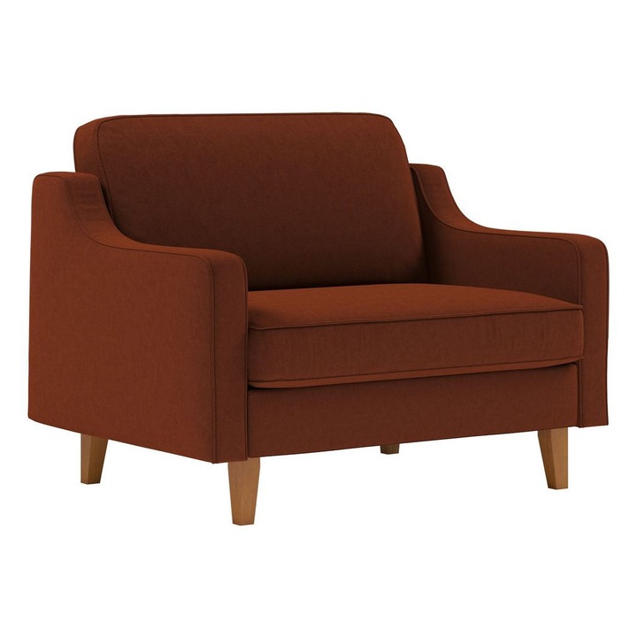 Fotel, Atelier Del Sofa, téglavörös, 115x84x87cm, vízálló, párnákkal