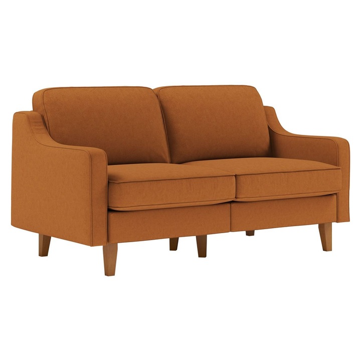 Canapea 2 locuri, Atelier Del Sofa, caramel, 155x84x87cm, 2 perne incluse