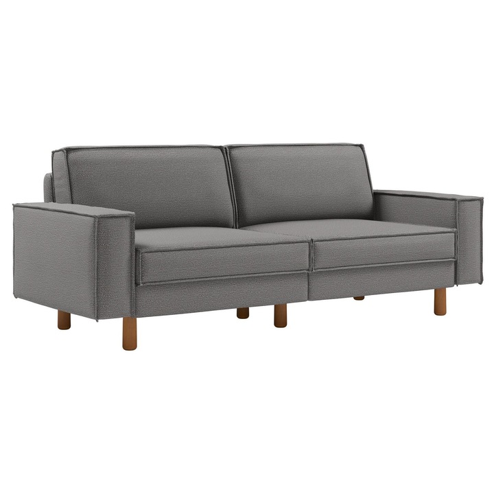 Canapea 3 locuri, Atelier Del Sofa, Obsidian, 2 perne incluse, 223x89x87cm