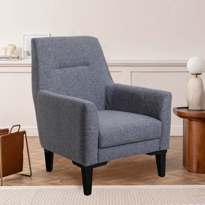 Atelier Del Sofa Wing Chair fotel, sötétszürke, 70x76x93cm, 28 DNS hab