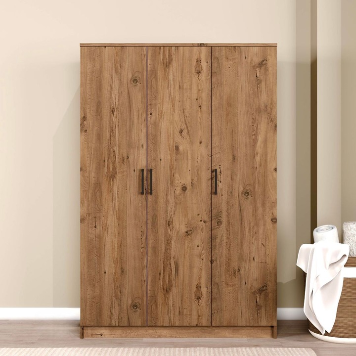 Dulap Woody Fashion, Atlantic Pine, 120x180x51.8cm, 18mm grosime, cu rafturi multiple