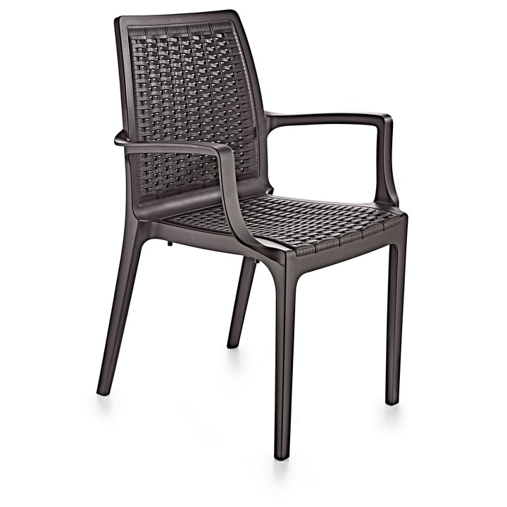 Scaun Woody Fashion, maro inchis, 57x85x53cm