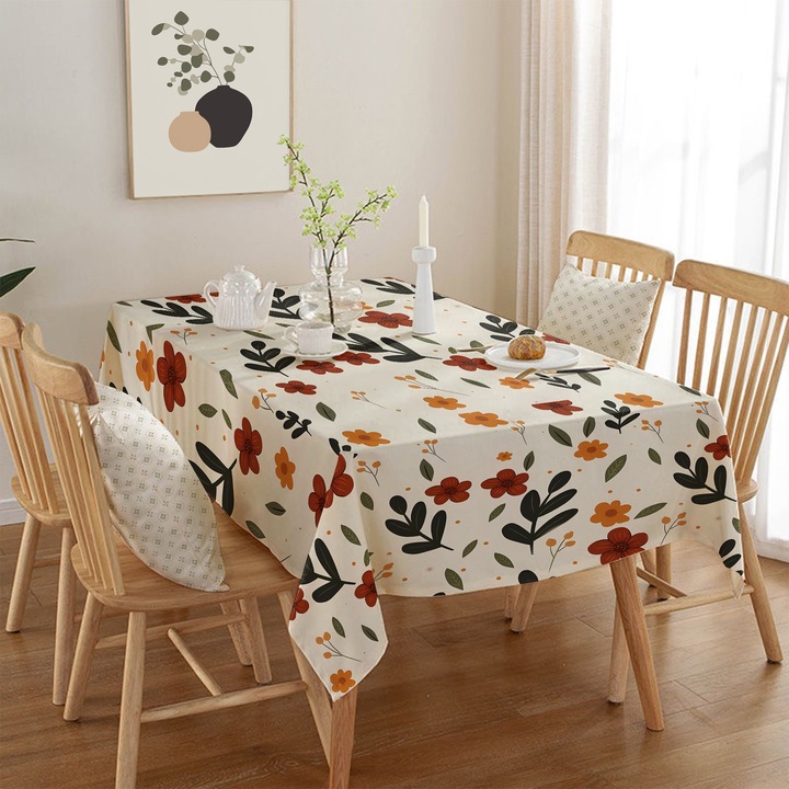 Fata de masa Hermia Concept, 50% bumbac, 50% poliester, 140x180cm, multicolor