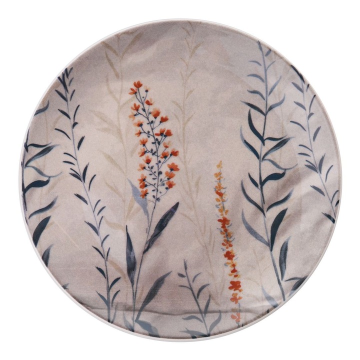 Desszert tányérkészlet, Hermia Concept, 6 darab, 19,3x19,3x2cm, többszínű