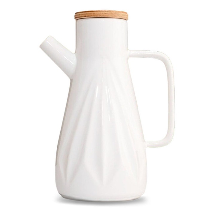 Dispenser de ulei, Hermia Concept, 1000 ml, alb, set 2 bucati