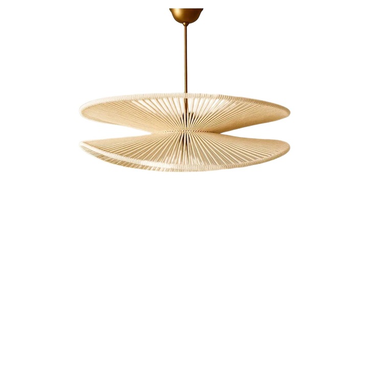 Lustra, Opviq, Ecru / Auriu, 50 x 48 cm