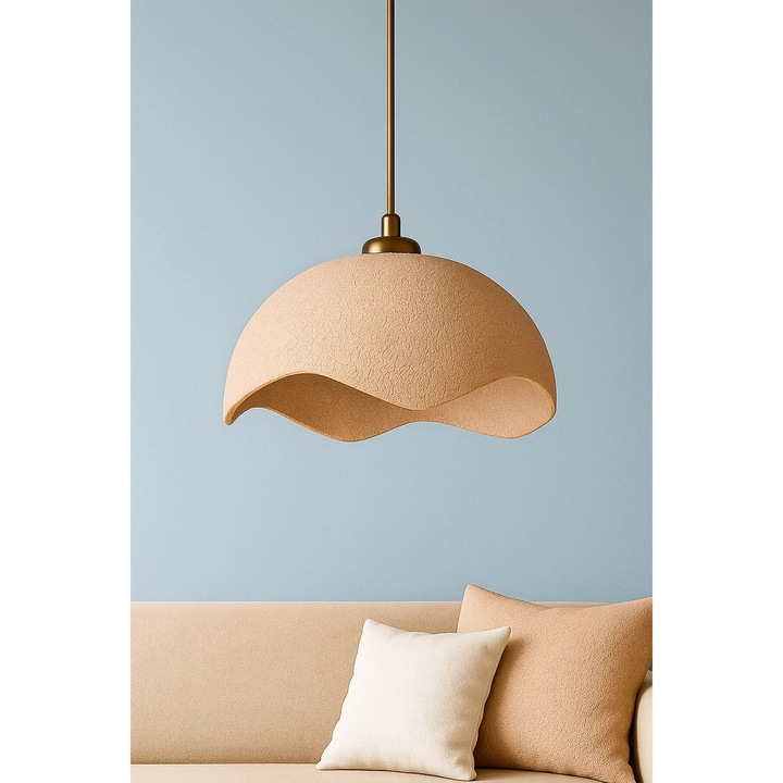 Lustra Opviq, model 968, metal, roz, auriu, dimensiuni ajustabile 18-58cm, 30cm