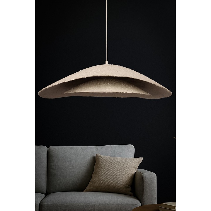 Lustra Opviq, model 071, crem, alb, dimensiuni 20-75xO59cm, tip soclu E27