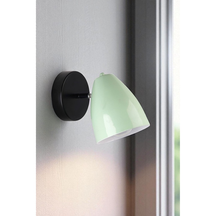 Апликация Opviq, мента и черно, 14 см, O12.5 см