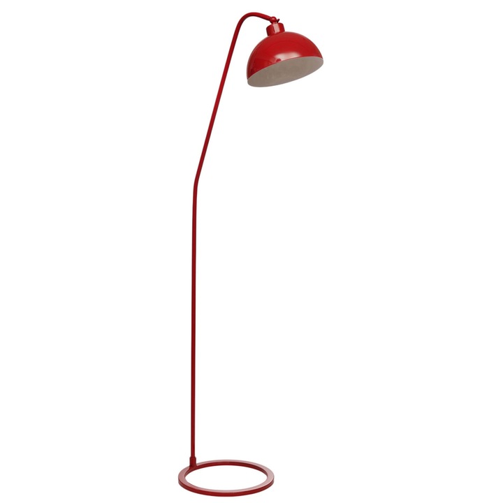 Lampa de podea, Opviq, rosie, 155cm, cu corp metalic