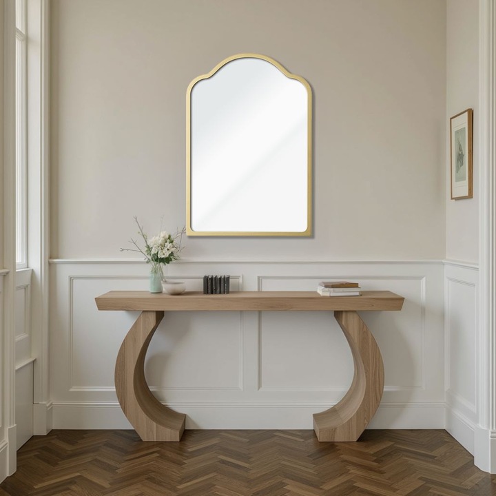 Woody Fashion Dísztükör, 47x70cm, arany, MDF keret