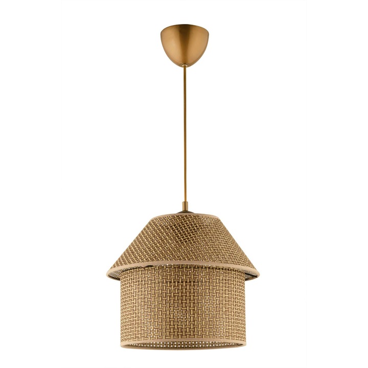 Lustra Opviq, bej si auriu, 33-70cm, design elegant